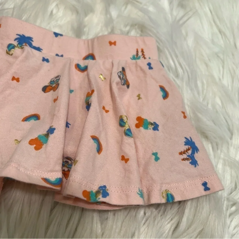 Disney Juniors Skort Light Pink Tropical Minnie Mouse